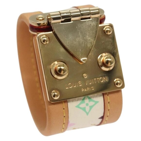 LOUIS VUITTON Monogram Multicolor Cerule Bracelet White M92593 LV Auth 132793V - Picture 1 of 11